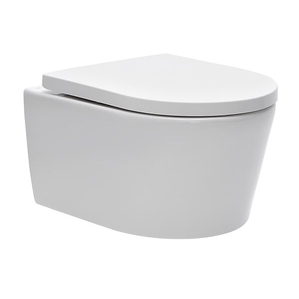 GROHE - Pack WC Bâti autoportant + Cuvette SAT sans bride, fixations cachées + Plaque blanche + Set habillage (ProjectSATrimless-4-sabo) - large