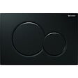 GEBERIT - Plaque de déclenchement Geberit Sigma01, Noir brillant - vignette