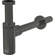 ALCA - Alca Siphon pour lavabo DN32, Gun métal (A400-GM-P) - vignette