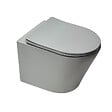 SWISS AQUA TECHNOLOGIES - WC suspendu Infinitio gris mat sans bride et fixations invisibles + abattant frein de chute (GreyInfinitio) - vignette