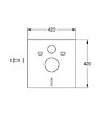 GROHE - Pack WC Bâti-support Rapid SL + Plaque de Commande Skate Cosmopolitan Chrome + Fixations + Set d'isolation (38528001-1) - vignette
