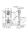 GROHE - Pack WC Bâti autoportant Rapid SL avec Plaque Skate Cosmopolitan chromée et Set d'isolation phonique (39145000-1) - vignette