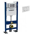 GEBERIT - Pack Autoportant Bâti-support Duofix 112cm + Plaque de commande blanche Delta20 + fixations murales (111.154.11.1-GebX) - vignette