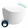 VITRA - SENTO Cuvette compacte 49,5 cm avec fixations invisibles + abattant ultra-fin softclose (SentoCompact) - vignette