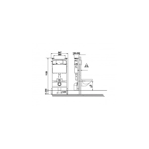 ROCA - Bâti-support ROCA ACTIVE pour cuvette suspendue (A89011001B) - large