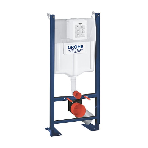 GROHE - Pack WC Bâti autoportant Rapid SL avec Plaque Skate Air chromée et Set d'isolation phonique (39145000-2) - large