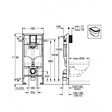 GROHE - Grohe Pack WC Bâti-support Rapid SL + Plaque de Commande Skate Air Chrome + Fixations + Set d'isolation (38528001-2) - vignette