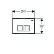 GEBERIT - Ensemble bâti-support Duofix UP100 + réservoir pour WC 112 cm + Plaque DELTA50 + Manchon de raccordement (458.103.00.1-1) - vignette