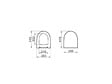 VITRA - SENTO Cuvette compacte sans bride 49,5cm + abattant ultra-fin avec frein de chute (SentoCompactRimless) - vignette