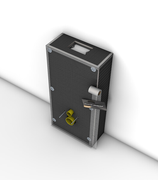 GEBERIT - Pack WC Bâti support + Cuvette Ideal Standard Tesi Aquablade + Plaque blanche + Set habillage (TesiGeb3-sabo) - large