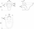 CERSANIT - S-line Pro WC suspendu Fayans + Abattant, Blanc  (S-LinePro) - vignette