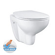 GROHE - Bau Ceramic Ensemble WC suspendu sans bride + Abattant déclipsable (BauClassic) - vignette