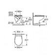 GROHE - Bau Ceramic Ensemble WC suspendu sans bride + Abattant déclipsable (BauClassic) - vignette