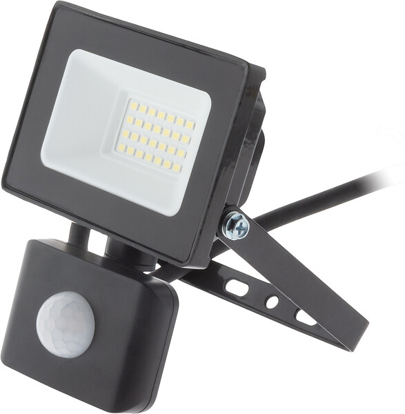 ZENITECH - Projecteur LED extérieur 20W IP44 Noir détecteur mouvement - large