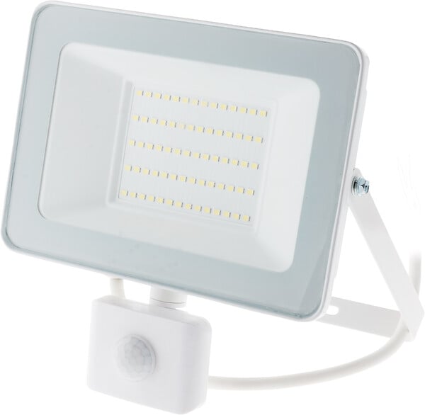 ZENITECH - Projecteur LED 5000lm IP44 - Détecteur de mouvement Blanc - large