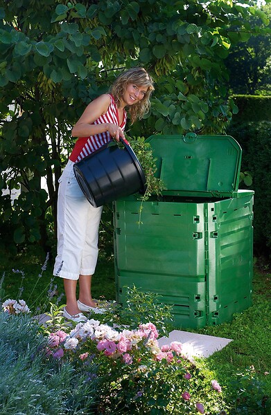 GARANTIA - Compost TKing 400L avec grille - large