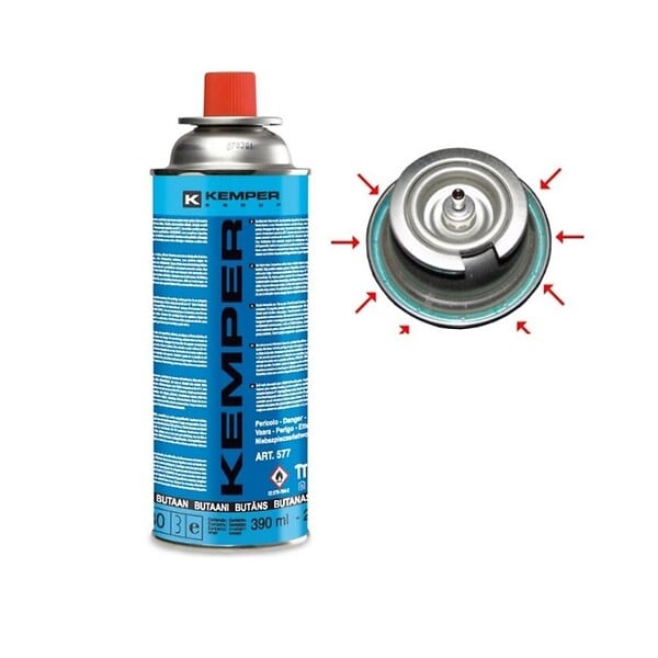 KZ GARDEN - Desherbeur thermique piezo Chalumeau gaz pour cartouche gaz UN2037 encliquetable Brule herbes - large