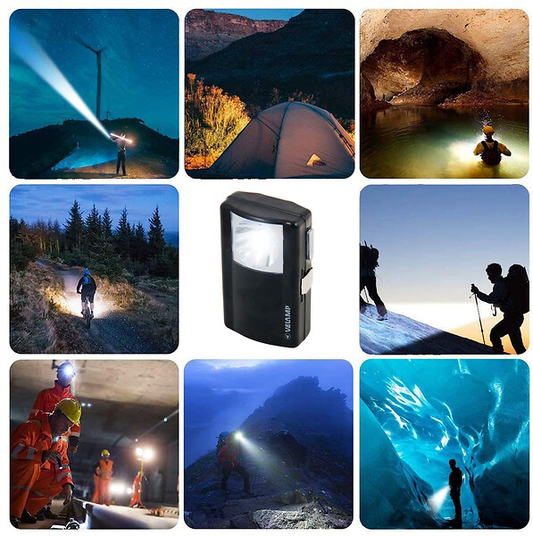 VELAMP - Lampe de poche LED métal - Lanternette EVO - 40 lumens - large
