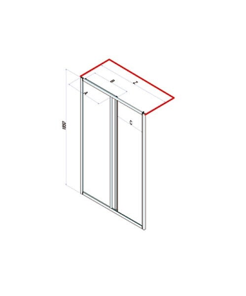 LEMAN - Jeu de 2 fers profilés acier Ht.40 mm N°072 Leman - large