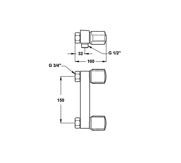 LEMAN - Serre-Joint Rapide Une Main Tige Acier Saillie 85 Section 20x5 Serrage 150 Leman - large