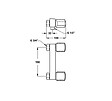 LEMAN - Serre-Joint Rapide Une Main Tige Acier Saillie 85 Section 20x5 Serrage 150 Leman - vignette