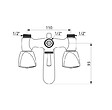 LEMAN - Serre-Joint Rapide Une Main Tige Acier Saillie 85 Section 20x5 Serrage 600 Leman - vignette