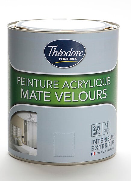 THEODORE PEINTURES - Peinture spécial fer - Laque glycéro satin - 2,5L - large