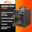 WARM TECH - Chauffage d atelier 2000W avec thermostat - vignette