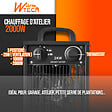 WARM TECH - Chauffage d atelier 2000W avec thermostat - vignette