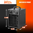 WARM TECH - Chauffage d atelier 2000W avec thermostat - vignette