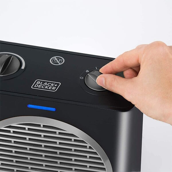 BLACK+DECKER - Radiateur/ventilateur Black & Decker compact 2000 W pour des espaces 15 m2, couleur noir - BXSH2003E BLACK & DECKER - large