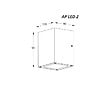 ARIC - Applique LED Hoba IP65 2 alu satiné Aric - vignette
