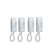AIPHONE - Kit portier audio 2 fils intégral avec 4 combinés façade alu - Argent - vignette