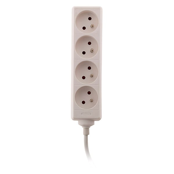 ZENITECH - Bloc multiprise 4 prises 2P+T 16A blanc - Zenitech - large