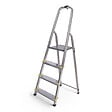 HOSTRÃ–M - Escabeau 4 marches DURA pliable, marchepied léger en aluminium, hauteur plateforme 75cm, pieds antidérapants, charge 150kg, garantie 5 ans Hoström - vignette