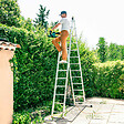 HOSTRÃ–M - Echelle transformable 2 plans StablePro 2x13 marches aluminium extensible coulissante, 3 positions, hauteur travail max 6,55m, garantie 5 ans, Hostrom - vignette