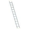 HOSTRÃ–M - Echelle simple StablePro 11 marches en aluminium, légère et durable, hauteur de travail maximale 3,98m, garantie 5 ans, charge maximale 150kg, Hostrom - vignette