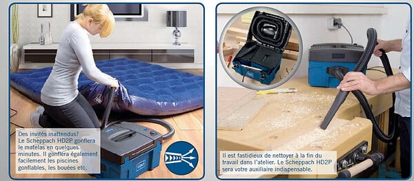 SCHEPPACH - Aspirateur atelier 3 en 1 5L avec 4 accessoires hd2p Scheppach - large