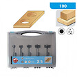 LEMAN - Coffret 5 mèches à façonner LEMAN 100.700.05 - Fond plat - Carbure HM - vignette
