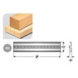 LEMAN - Fer Reversible Acier Black Oxide 410x12x2,7 Centrofix/Centrostar147.541.00 Leman - vignette