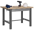 SIMON RACK - Etabli avec tiroir 865x1200x750mm Gris foncé/Bois BT6 BOX 1200 Simon Rack - vignette