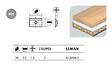 LEMAN - 10 Plaquettes réversibles au carbure 20x12x1,5mm 2 coupes -35° Leman - vignette