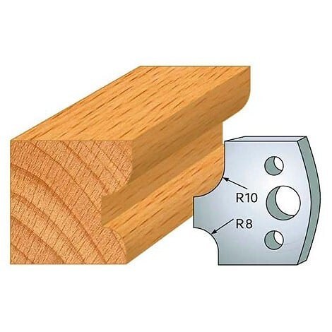 LEMAN - Jeu de 2 fers profilés acier Ht.40 mm N°040 Leman - large