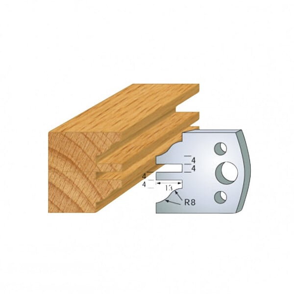 LEMAN - Jeu de 2 contre-fers profilés Ht.40 mm N°097 Leman - large