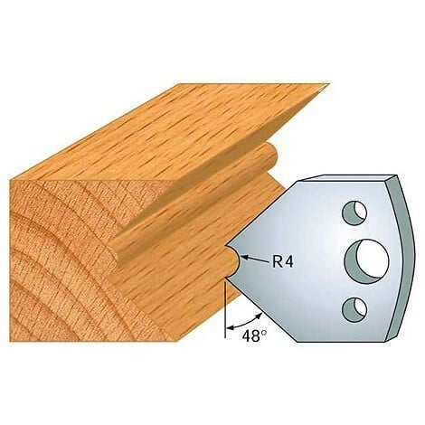 LEMAN - Jeu de 2 fers profilés acier Ht.40 mm N°080 Leman - large