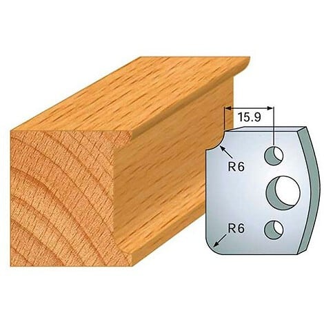 LEMAN - Jeu de 2 fers profilés acier Ht.40 mm N°173 Leman - large