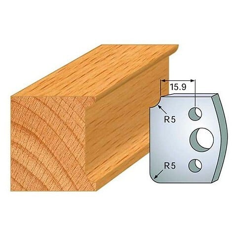 LEMAN - Jeu de 2 fers profilés acier Ht.40 mm N°172 Leman - large