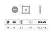 LEMAN - 10 Plaquettes carbure réversibles 14x14x1,2mm 4 coupes 02.2171.4 Leman - vignette