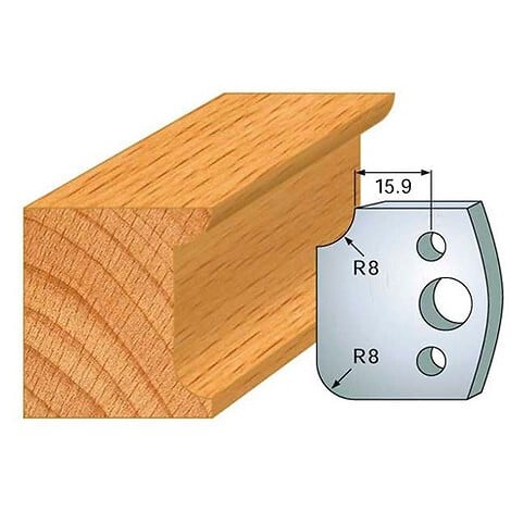 LEMAN - Jeu de 2 fers profilés acier Ht.40 mm N°174 Leman - large