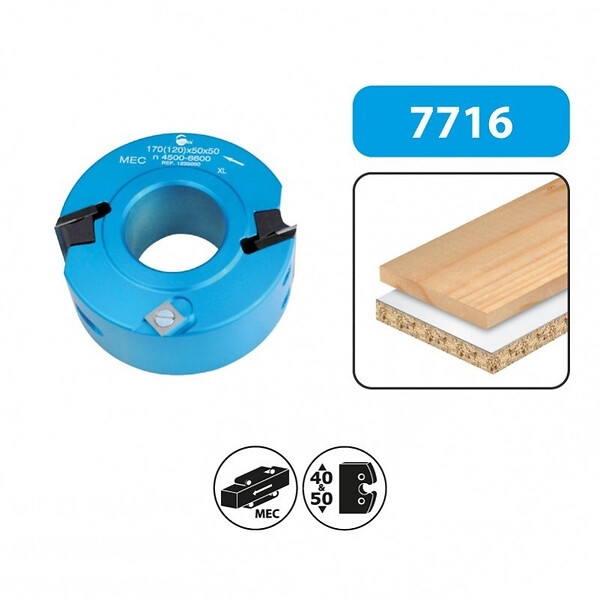 LEMAN - Porte-outils à  profiler / feuillurer diam. 120mm al. 50 Ht. 50mm 123.50.50 Leman - large